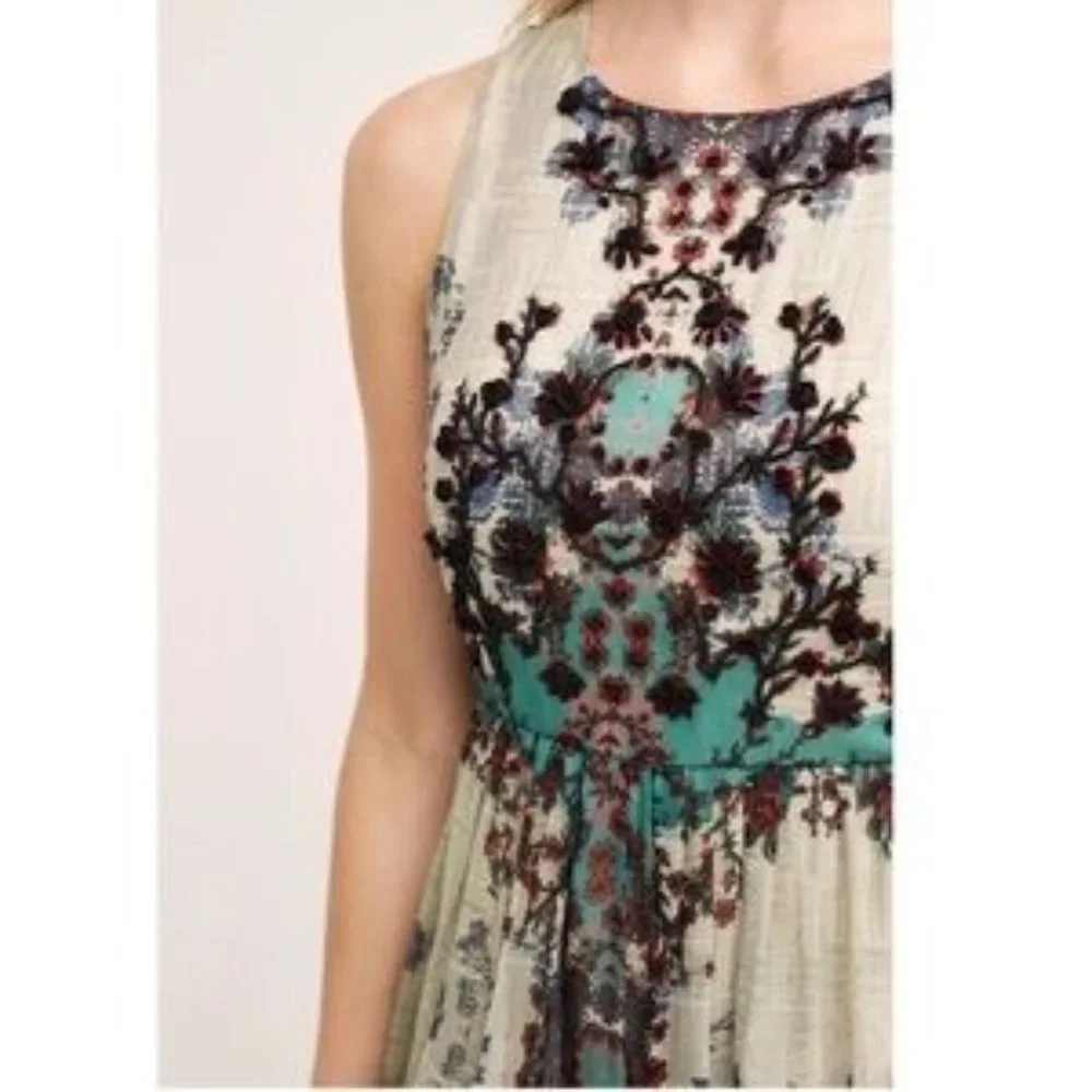 NWT Anthropologie Bhanuni  Madera Maxi Dress 4 - Picture 3 of 11
